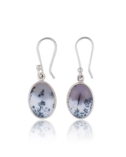 DENDRITIC AGATE EARRING