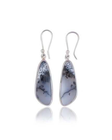 DENDRITIC AGATE EARRING