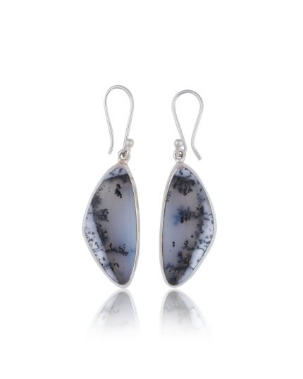 DENDRITIC AGATE EARRING