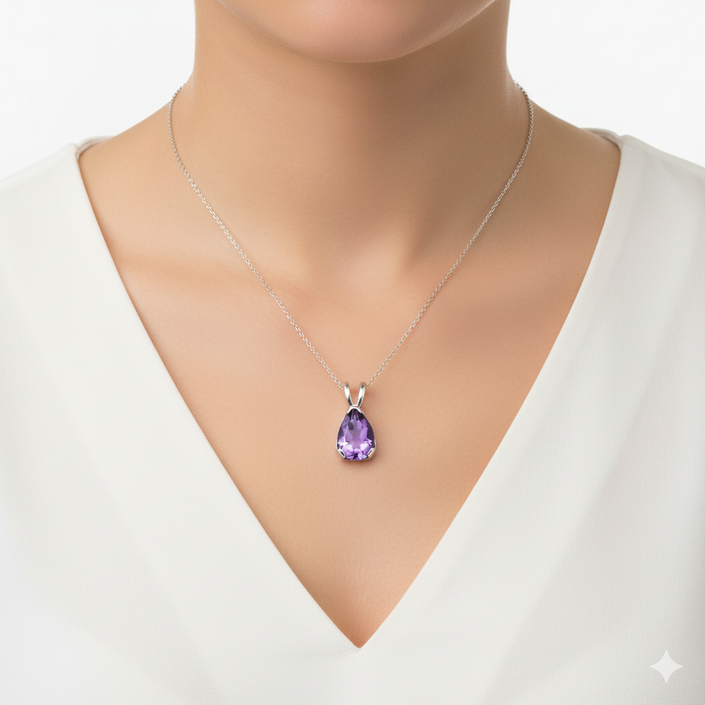 7X9 OVAL AMETHSYT PRONG M